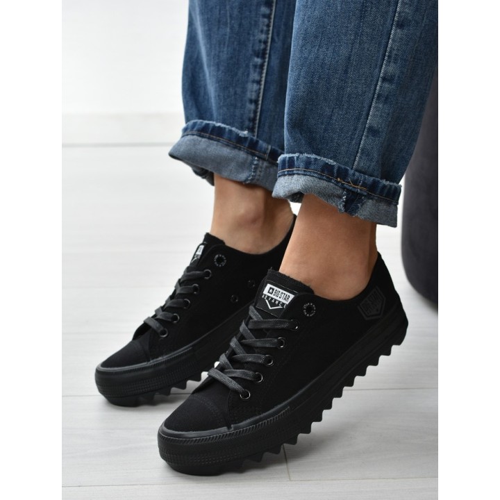 Trampki damskie Big Star FF274248 - Czarne