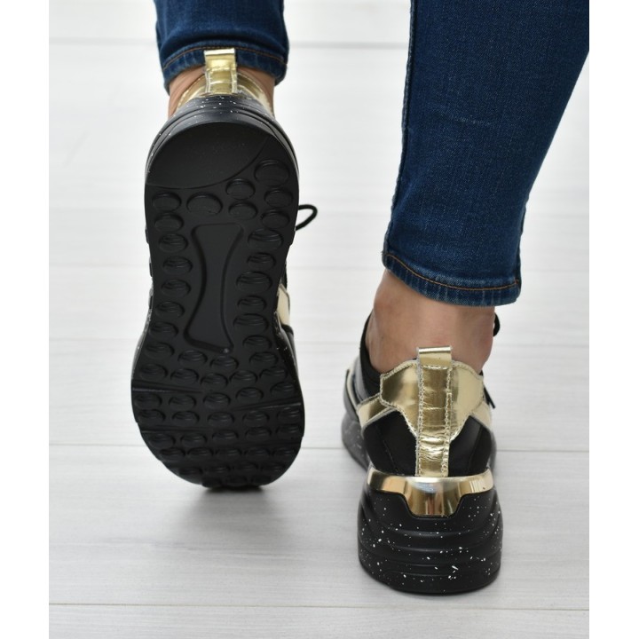 Sneakersy damskie S.Barski 97819 Czarne