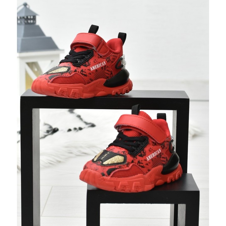 Buty sportowe dziecięce American BD08 Czerwone