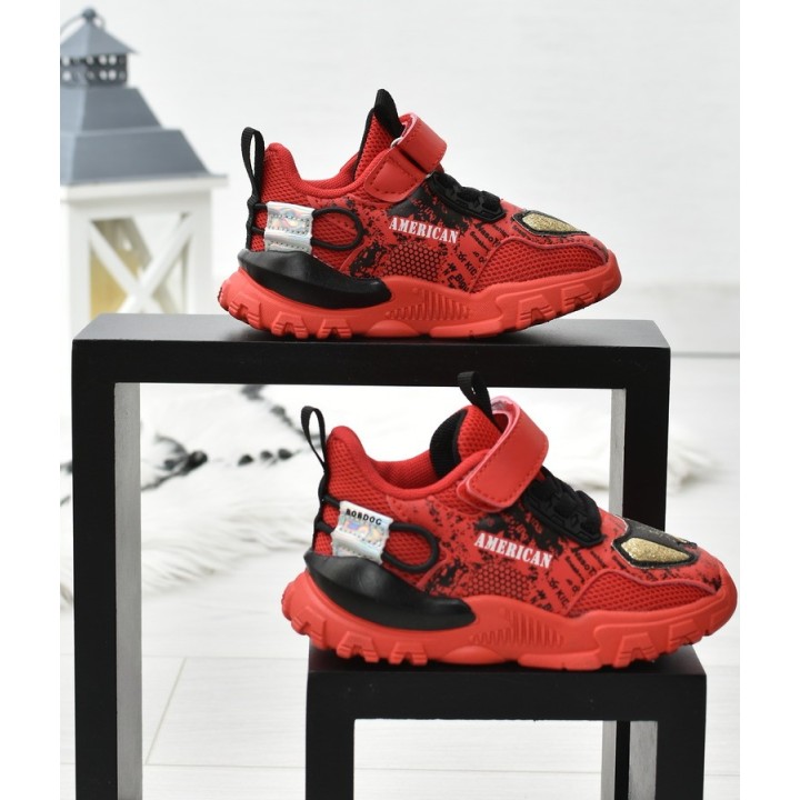 Buty sportowe dziecięce American BD08 Czerwone