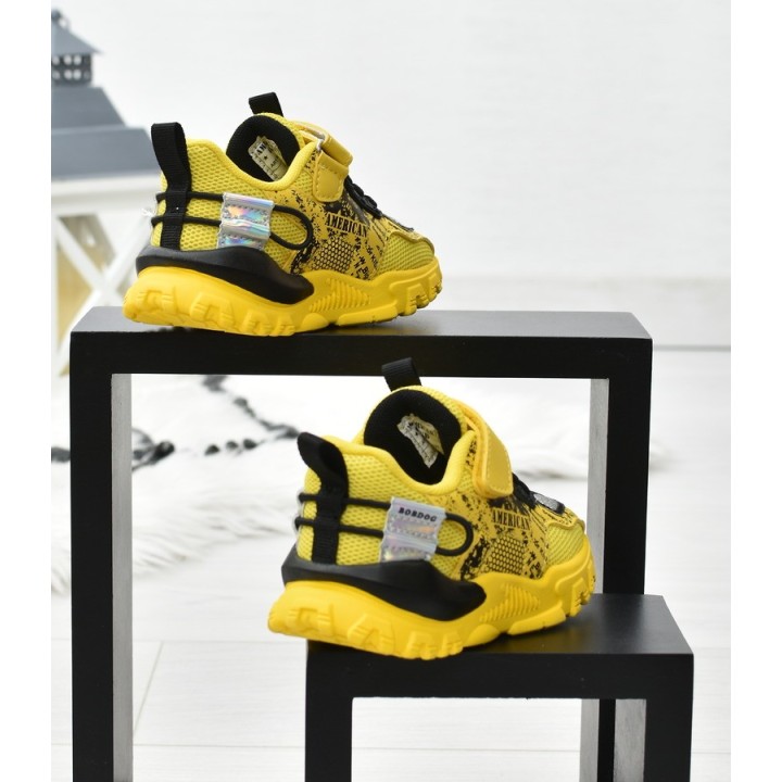 Buty sportowe dziecięce American BD08 Żółte