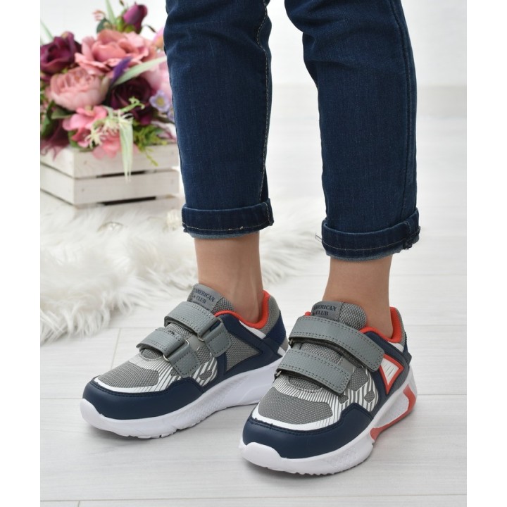 Buty sportowe dziecięce American ES08 Szare
