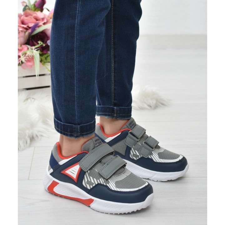 Buty sportowe dziecięce American ES08 Szare