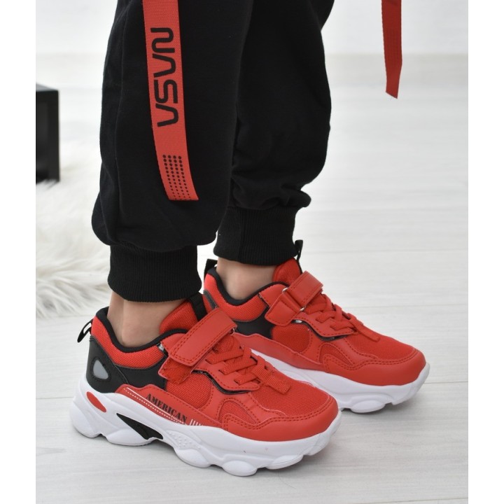 Buty sportowe dziecięce American RL05 Czerwone