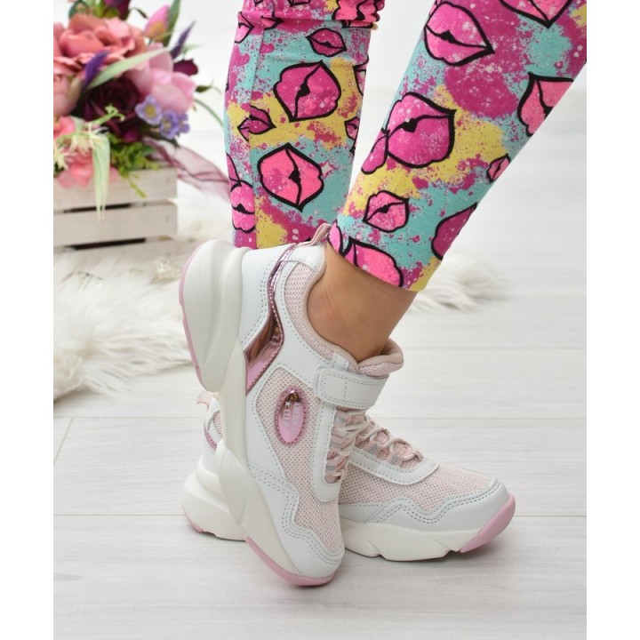 Buty sportowe dziecięce American RL16 Białe