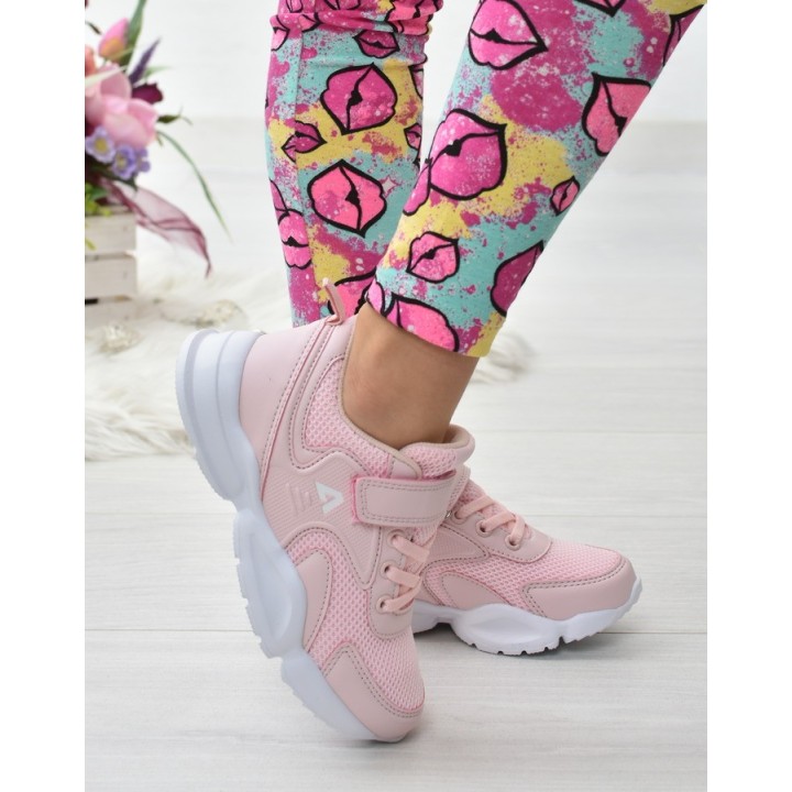 Buty sportowe dziecięce American RL17 Różowe