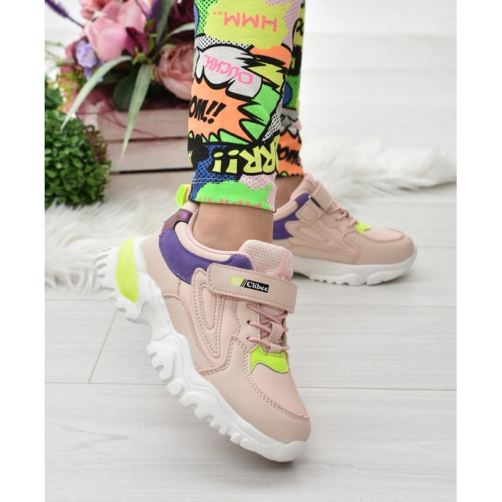 Buty sportowe dziecięce F-2 Różowe