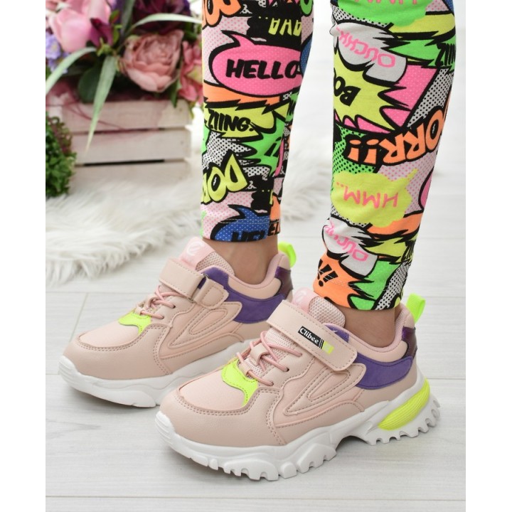 Buty sportowe dziecięce F-2 Różowe