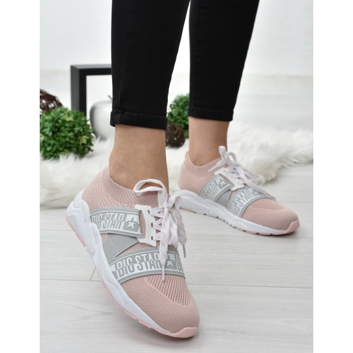 Buty sportowe damskie Big Star HH274353 Różowe