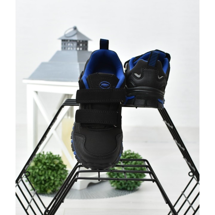 Buty trekkingowe dziecięce American WT14 Czarne/niebieskie