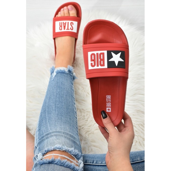 Klapki basenowe Big Star DD274A267 Czerwone