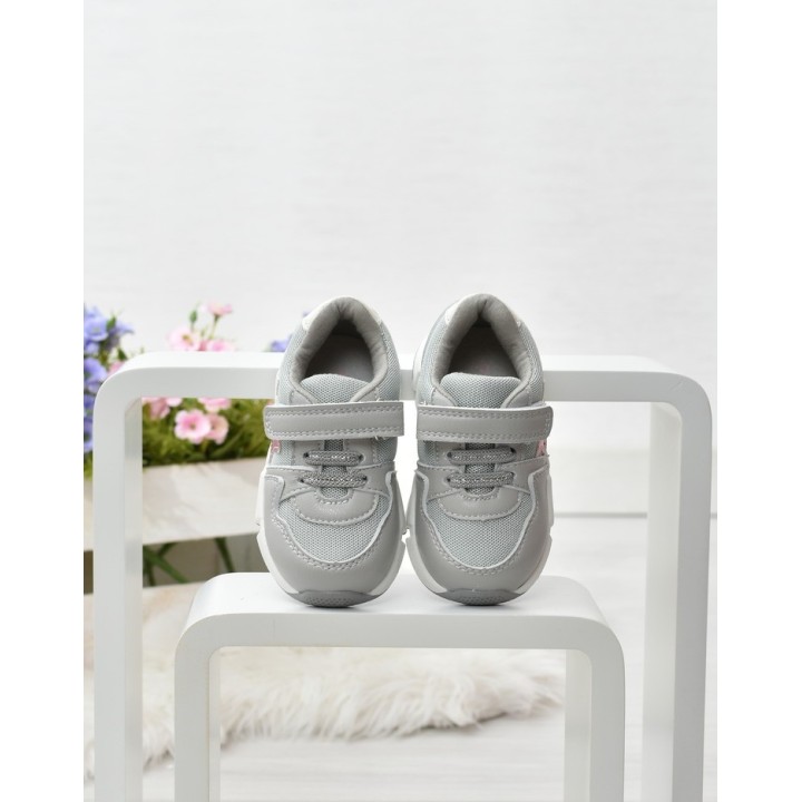 Buty sportowe dziecięce American XD09 Szare