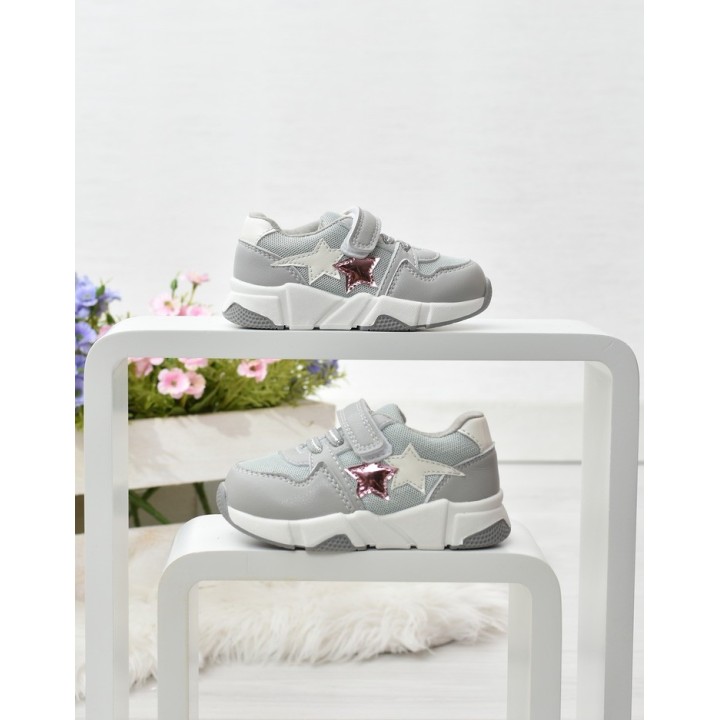 Buty sportowe dziecięce American XD09 Szare