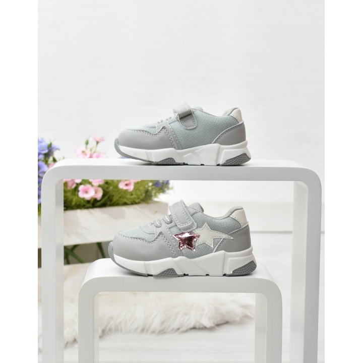 Buty sportowe dziecięce American XD09 Szare