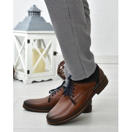 Półbuty casual Nikopol 1692 Brązowe