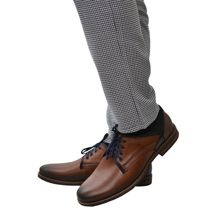 Półbuty casual Nikopol 1692 Brązowe