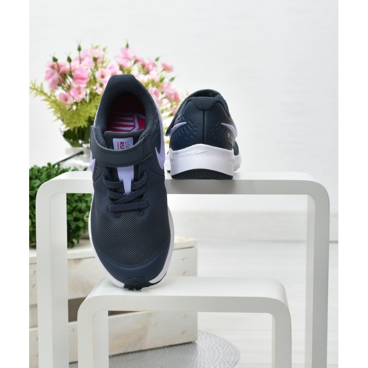 Buty dziecięce sportowe Nike Star Runner 2 AT1801-406 Granatowe