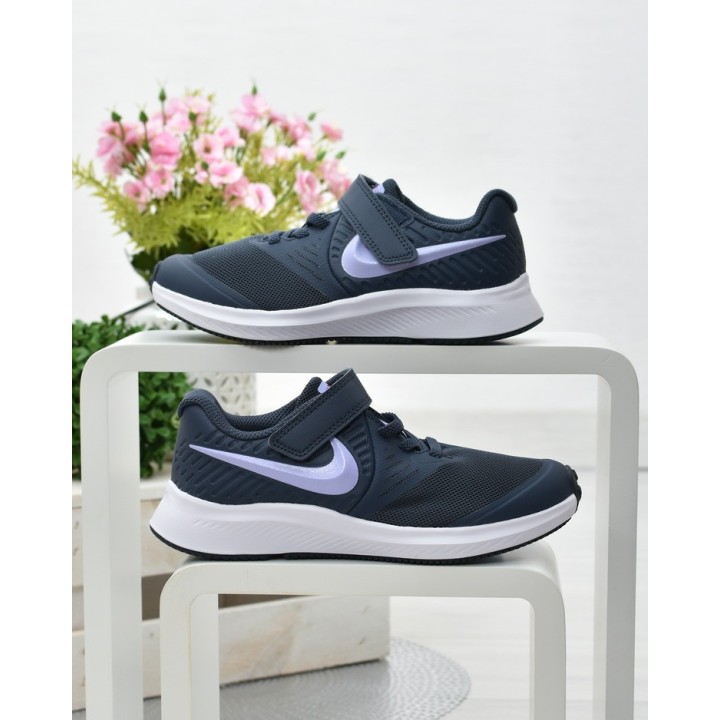 Buty dziecięce sportowe Nike Star Runner 2 AT1801-406 Granatowe