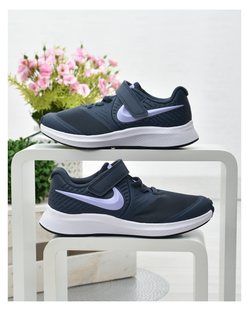 Buty dziecięce sportowe Nike Star Runner 2 AT1801-406 Granatowe