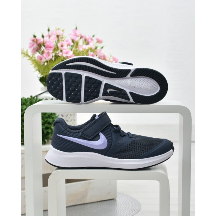 Buty dziecięce sportowe Nike Star Runner 2 AT1801-406 Granatowe