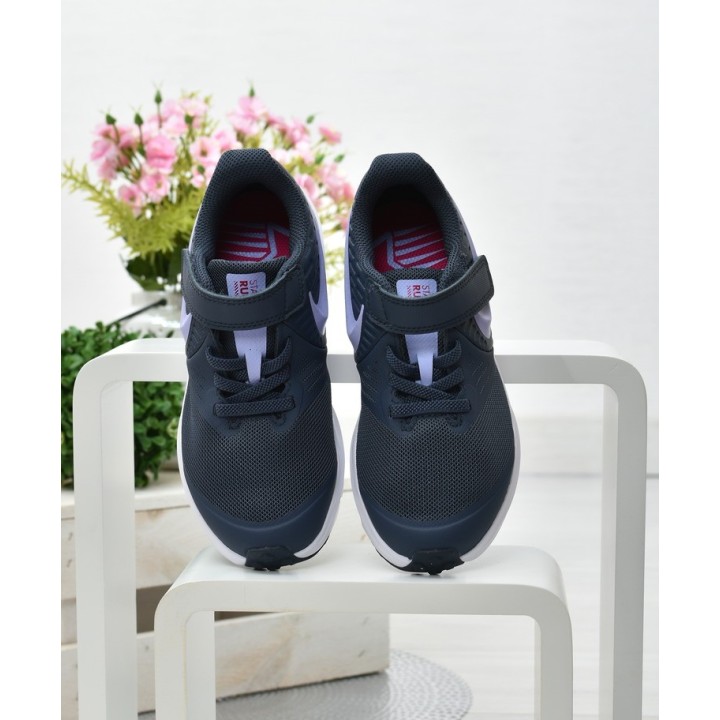 Buty dziecięce sportowe Nike Star Runner 2 AT1801-406 Granatowe