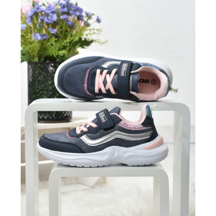 Buty sportowe dziecięce Badoxx 5XC-8197 Granatowe