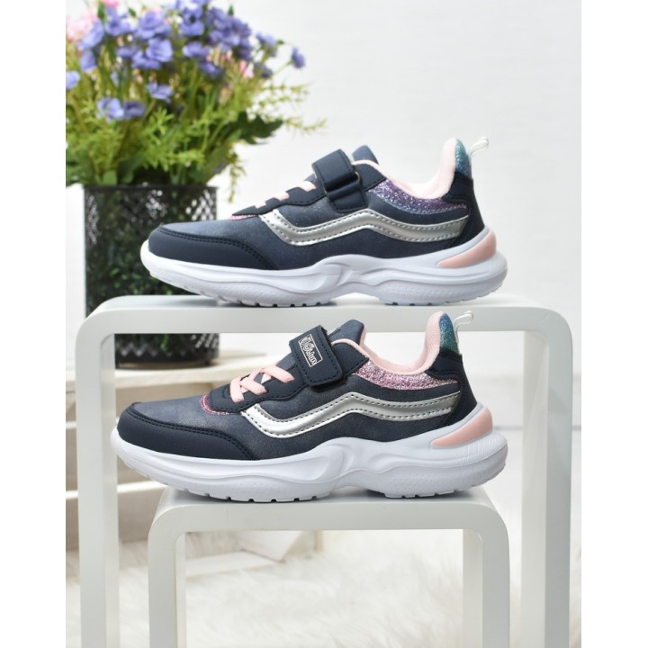 Buty sportowe dziecięce Badoxx 5XC-8197 Granatowe