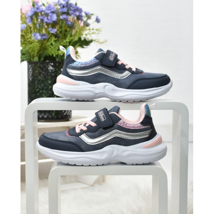Buty sportowe dziecięce Badoxx 5XC-8197 Granatowe