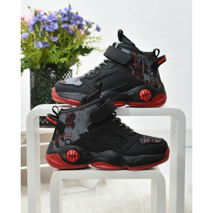 Buty sportowe dziecięce Clibee L204 Czarno-czerwone