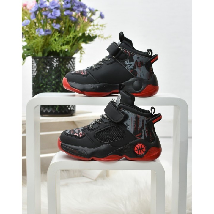 Buty sportowe dziecięce Clibee L204A Czarno-czerwone
