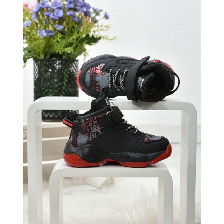 Buty sportowe dziecięce Clibee L204A Czarno-czerwone