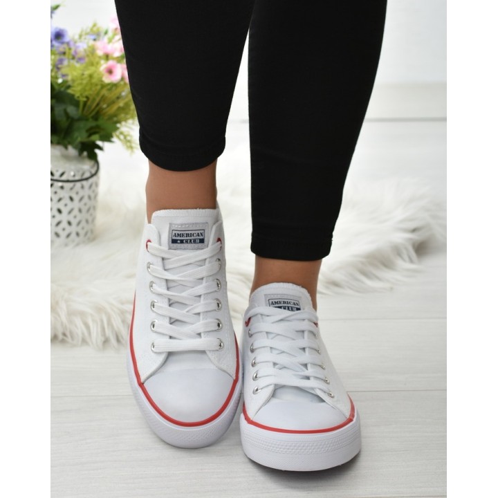 Trampki American Club LH14 Białe