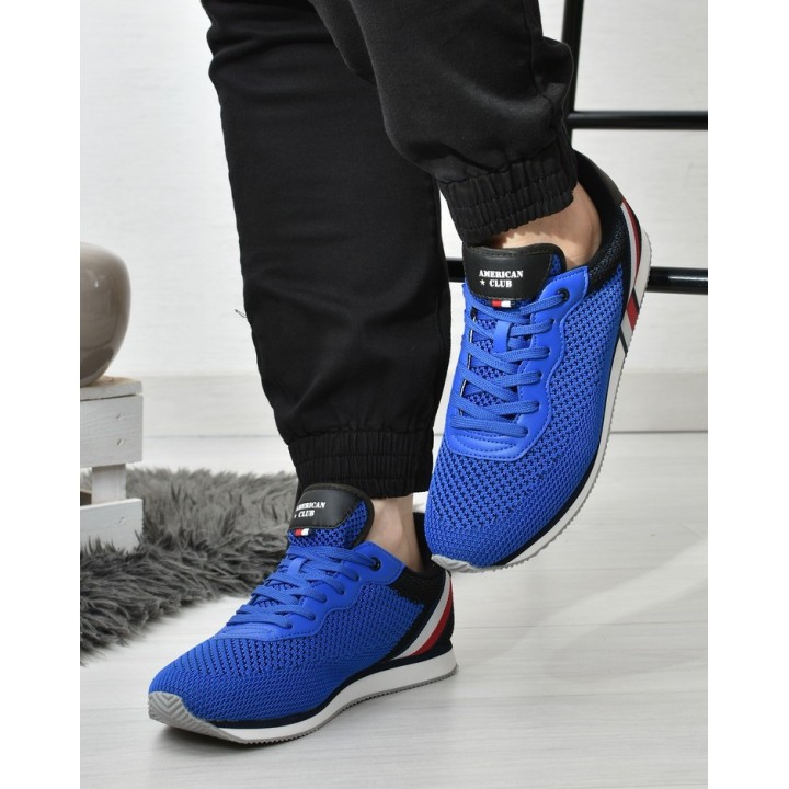 Buty sportowe męskie American Club FH04 Niebieskie