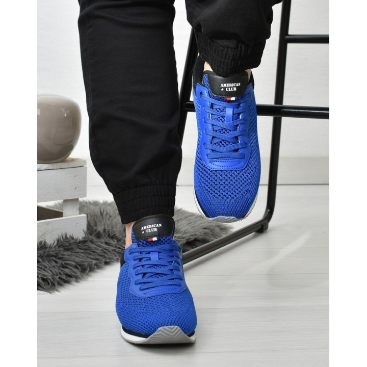 Buty sportowe męskie American Club FH04 Niebieskie