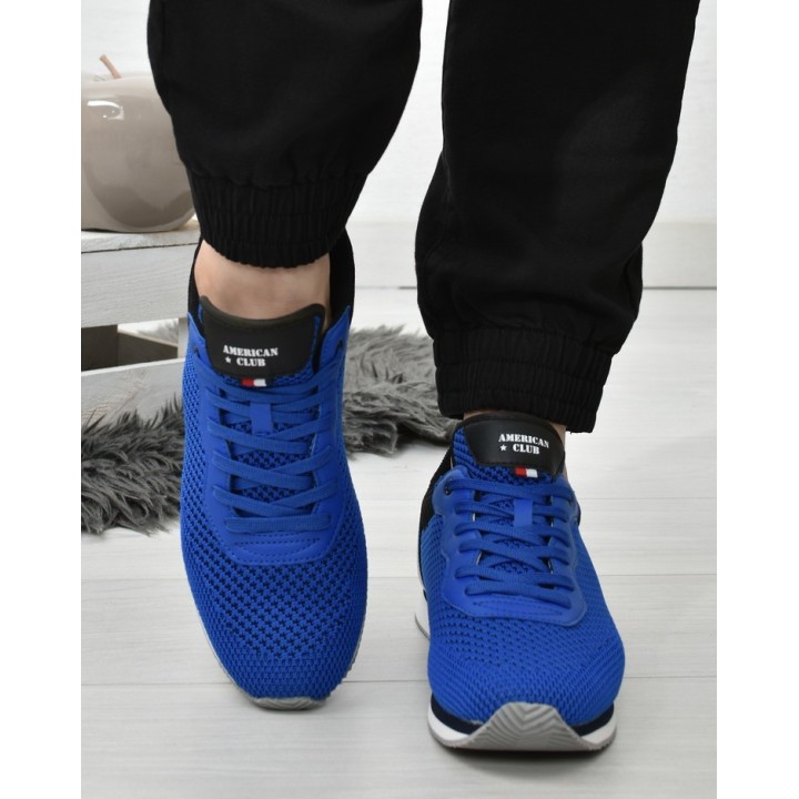 Buty sportowe męskie American Club FH04 Niebieskie