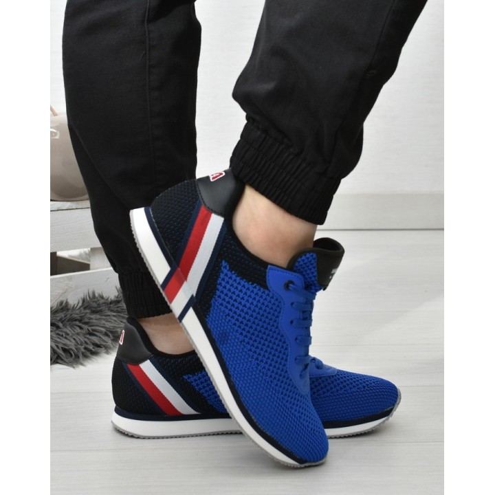 Buty sportowe męskie American Club FH04 Niebieskie