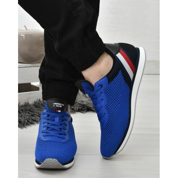 Buty sportowe męskie American Club FH04 Niebieskie