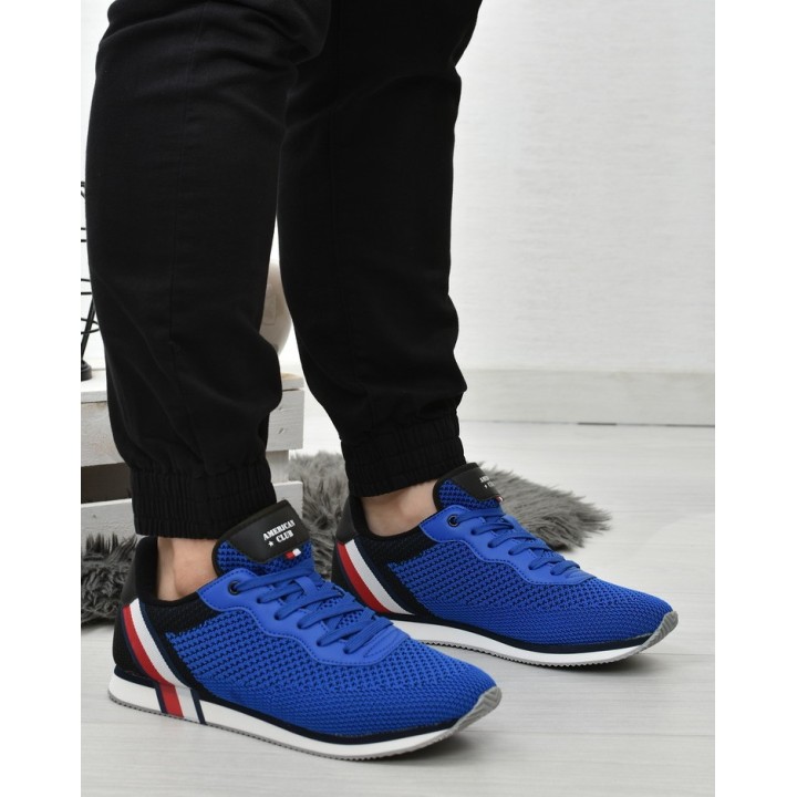 Buty sportowe męskie American Club FH04 Niebieskie