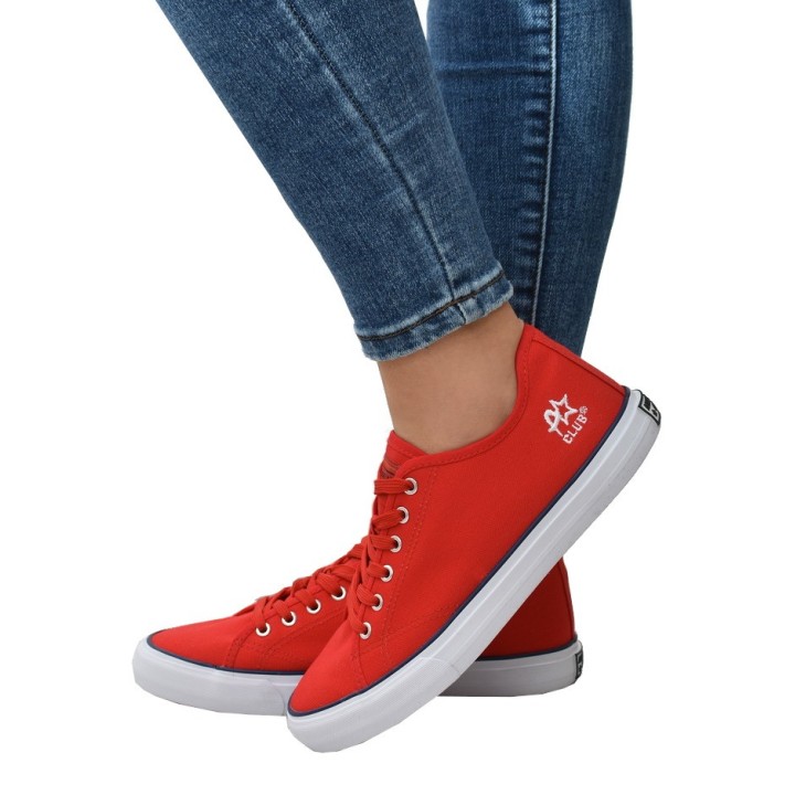 Trampki American Club LH56 Czerwone