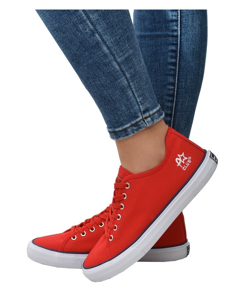 Trampki American Club LH56 Czerwone
