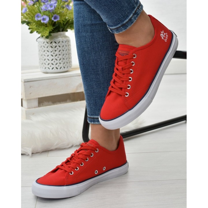 Trampki American Club LH56 Czerwone