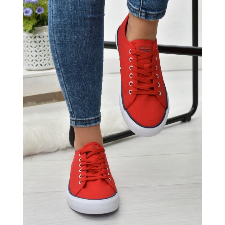 Trampki American Club LH56 Czerwone