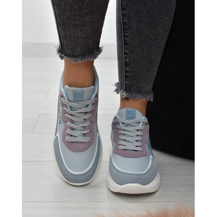 Sneakersy damskie Big Star JJ274990 Niebieskie