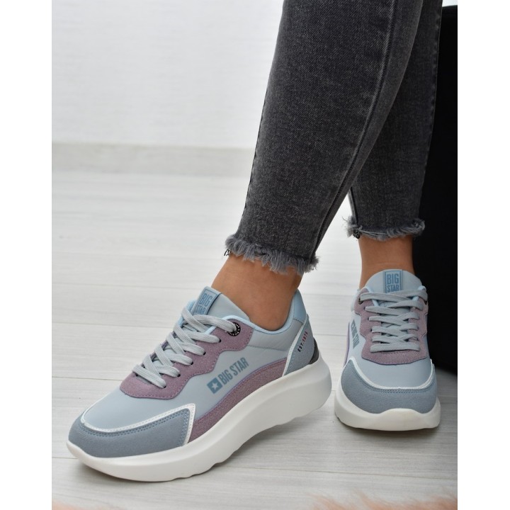 Sneakersy damskie Big Star JJ274990 Niebieskie