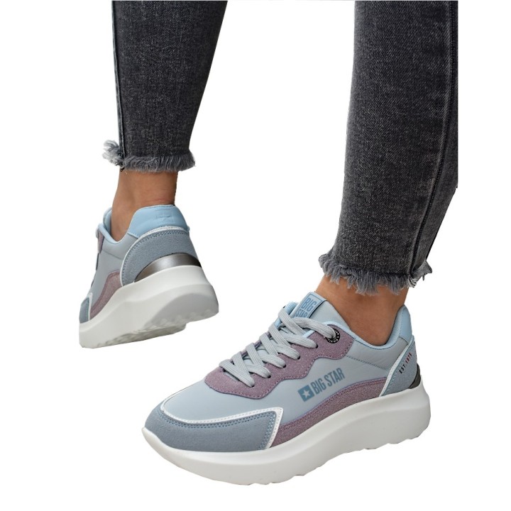 Sneakersy damskie Big Star JJ274990 Niebieskie