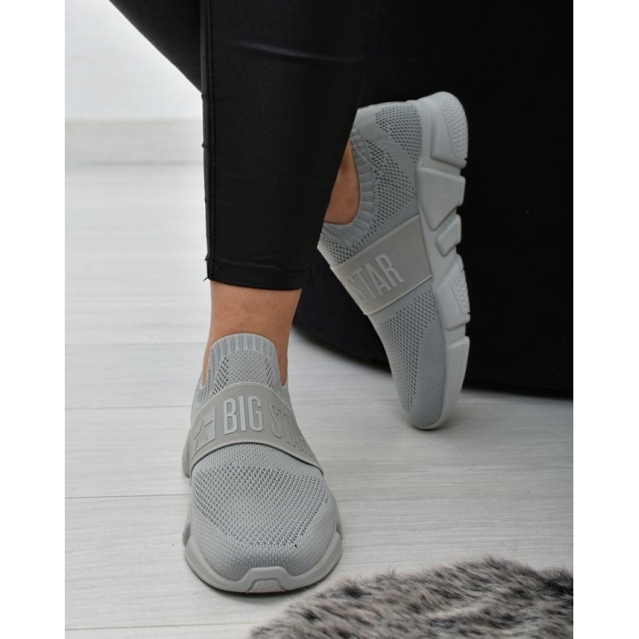 Buty sportowe damskie Big Star JJ274295 Szare