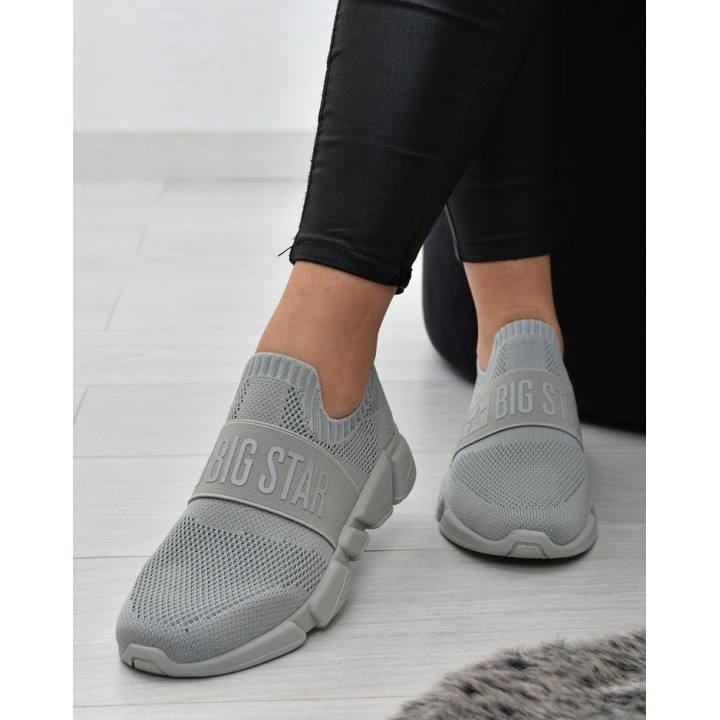 Buty sportowe damskie Big Star JJ274295 Szare