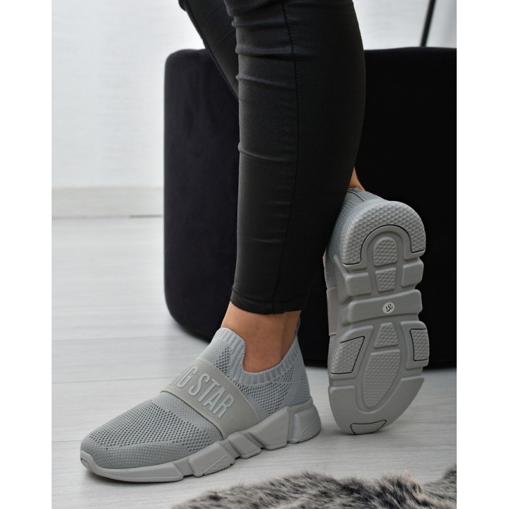 Buty sportowe damskie Big Star JJ274295 Szare