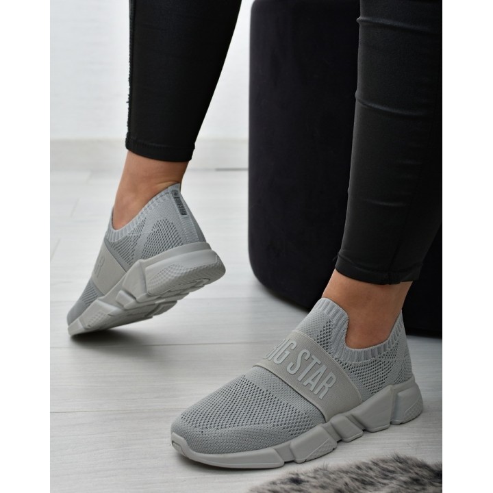 Buty sportowe damskie Big Star JJ274295 Szare