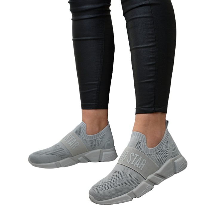 Buty sportowe damskie Big Star JJ274295 Szare